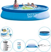 Easy Set Round 396x84 cm - Piscine avec Accessoires de vêtements pour bébé