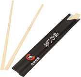 Asian Style chinese Eetstokjes chopsticks wegwerp - Bio Bamboe - 50 stuks - Zwart