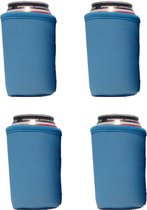 4 st. Exclusief Blauw Bier - Frisdrank blik koelhoud hoesje - bierblik hoesjes