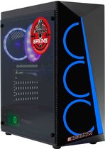 ScreenON - AMD Ryzen 5 3600 Allround Game Computer V.2 / Gaming PC - GeForce GTX 1630 4GB - 16GB RAM - 240GB SSD - 1TB HDD - Windows 11P - Blue