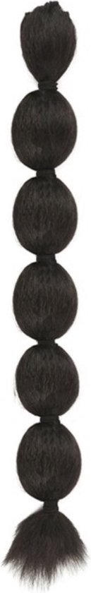 Ponytail with elastic Stijl Haar - Black