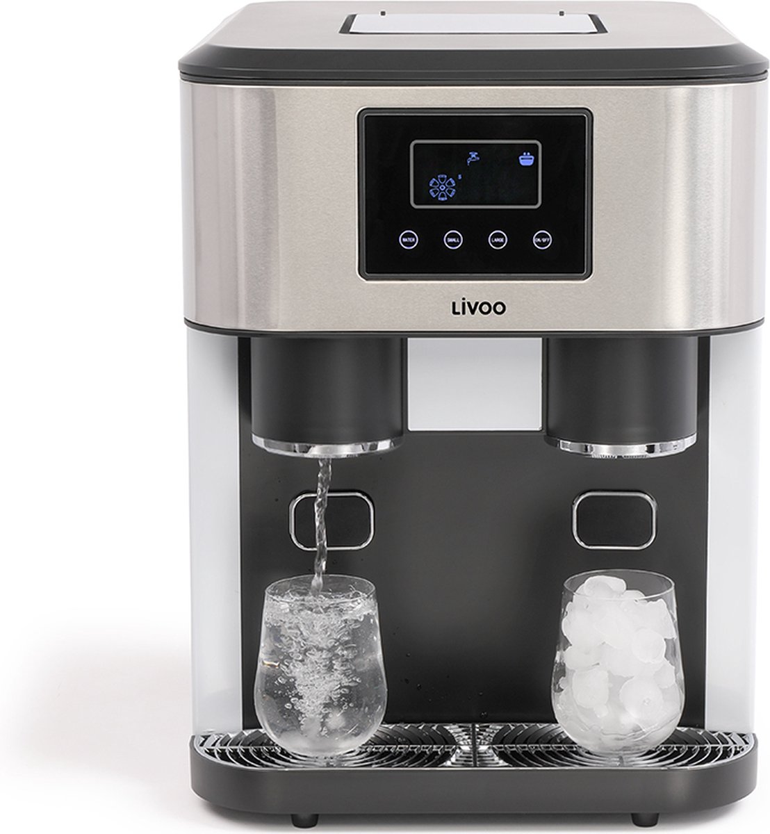 Machine à glaçons et distributeur d'eau Livoo - glaçons - glace pilée - eau  glacée | bol.com