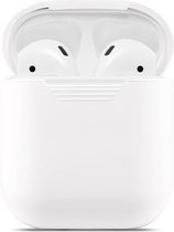 Peachy Soft Silicone hoesje voor Apple AirPods Case - Wit