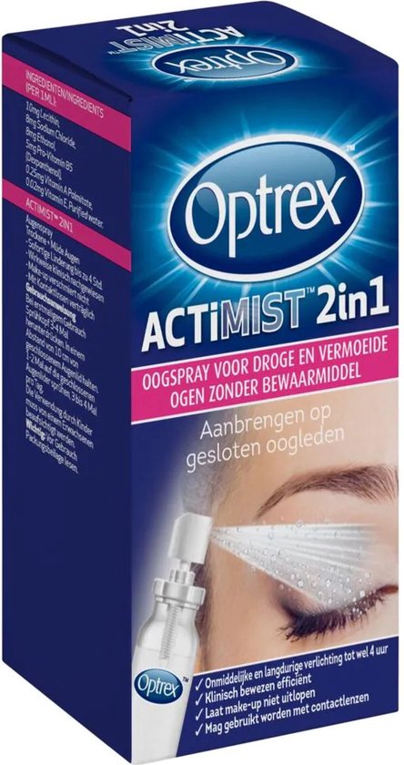 Optrex - Oogspray - ActiMist 2in1 - Droge en Geïrriteerde Ogen - 10 ml