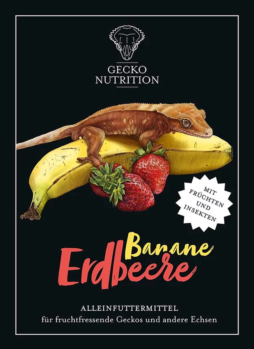 Gecko Nutrition - Strawberry & Banana & Insects - 250gram