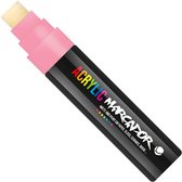 MTN Acrylic Marcador - Verfstift - brede punt van 15 mm - permanent - Roze