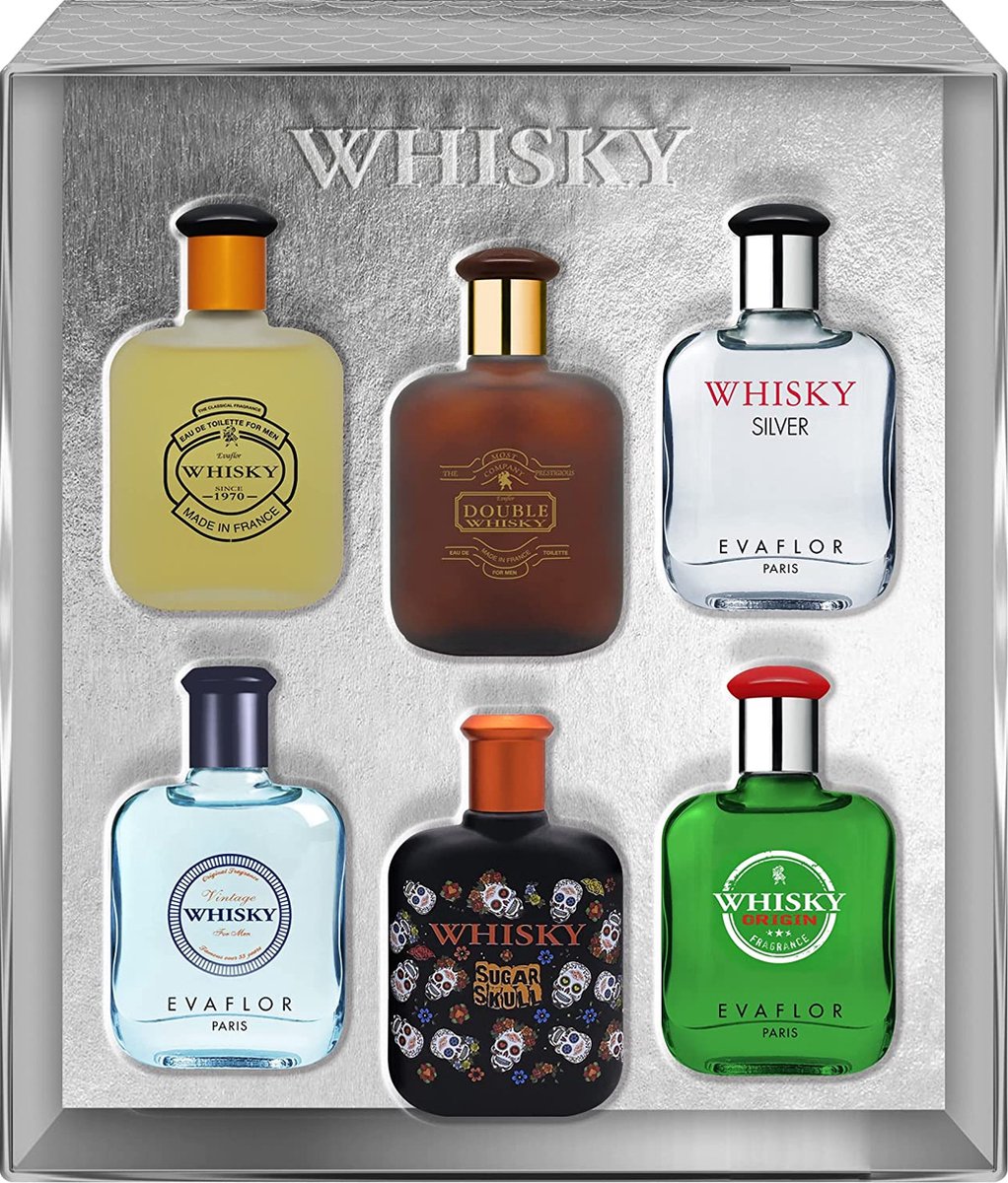 Whisky Parfum Miniatuurset For Men (Dit is het ideale cadeau als u niet weet wat u iemand wilt geven) - Evaflor