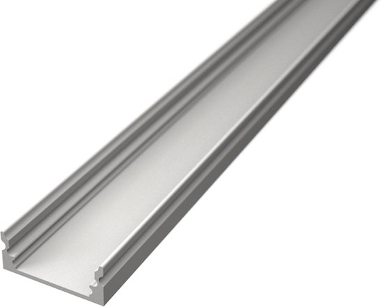 Leddle - Profilé Aluminium Wit Pour Bande Led, Y Compris Le Couvercle Pour Profil-Slim line -Surface -Aluminium De Qualité -100CM (1M)