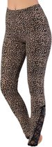 Legging coton femme - Legging Tiktok - Legging coton super sexy dentelle rayée - Collection femme taille haute 211 - Imprimé léopard - Taille standard / Taille unique