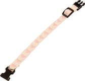 Halsband / halsbandje/ kat / kleine hond / hartje / Hart / beige / roze / 20tot 30cm
