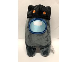Among Us Wave 2 - Among Us knuffel - 30 cm - Zwart - Pluche
