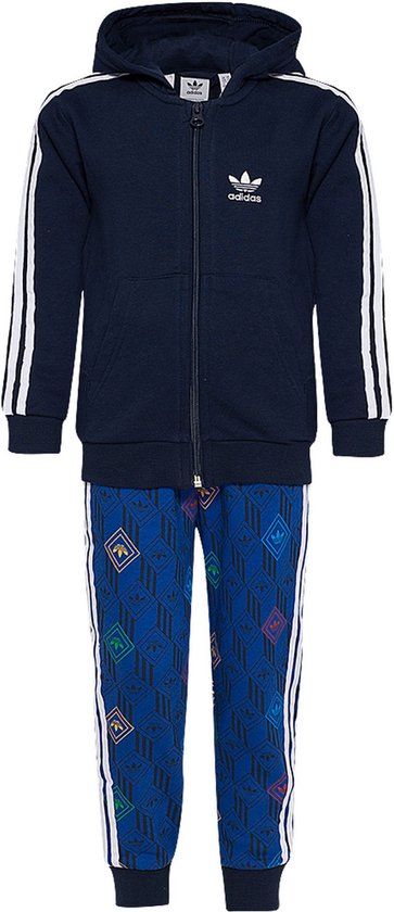 adidas Originals Fz Hoodie Set trainingspak Kinderen blauw 3/6 mois