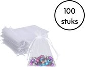 Organza Kado Zakjes - Wit 100 Stuks - Cadeauzakjes / Cadeautasje