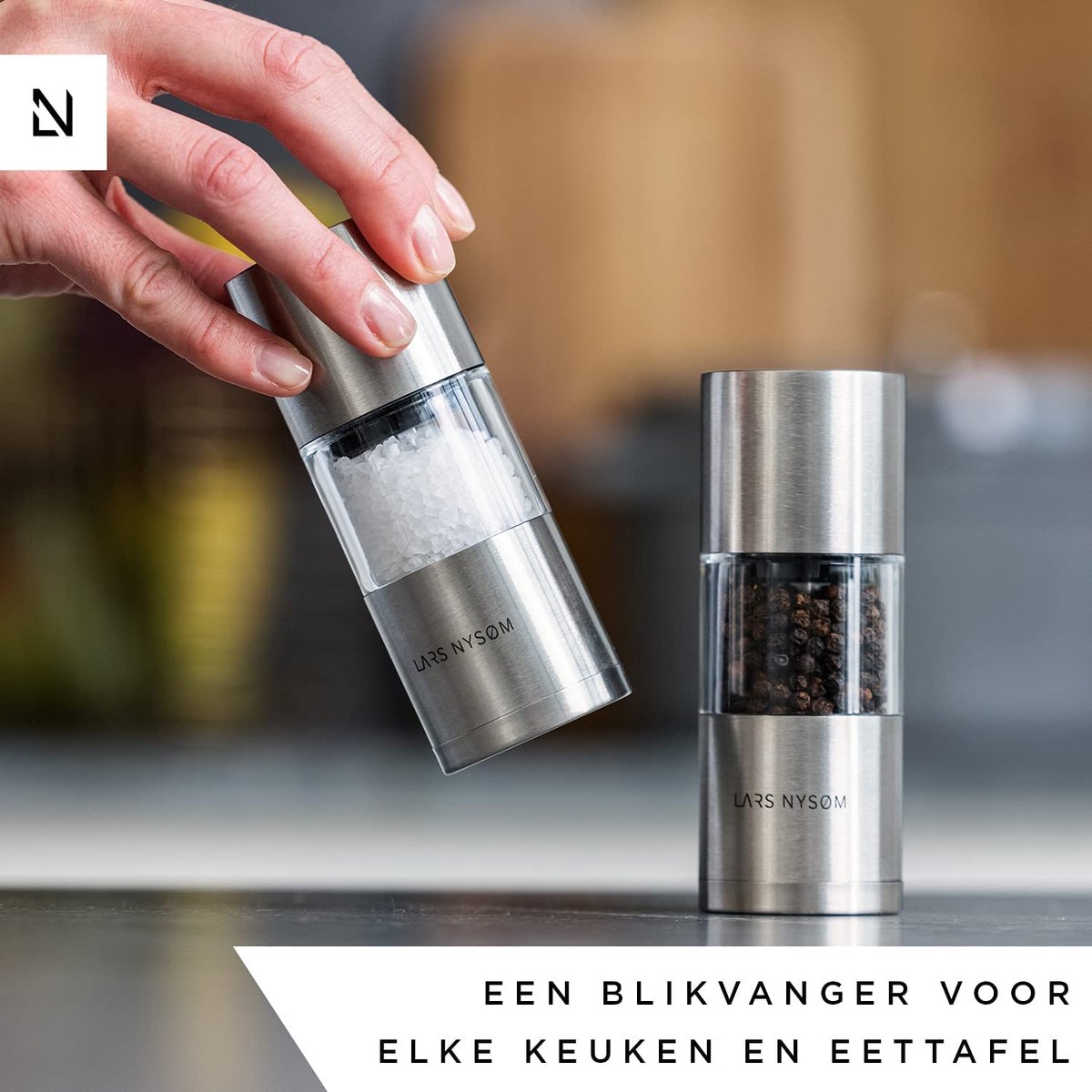 Pepermolenset- roestvrij staal- Stainless Steel