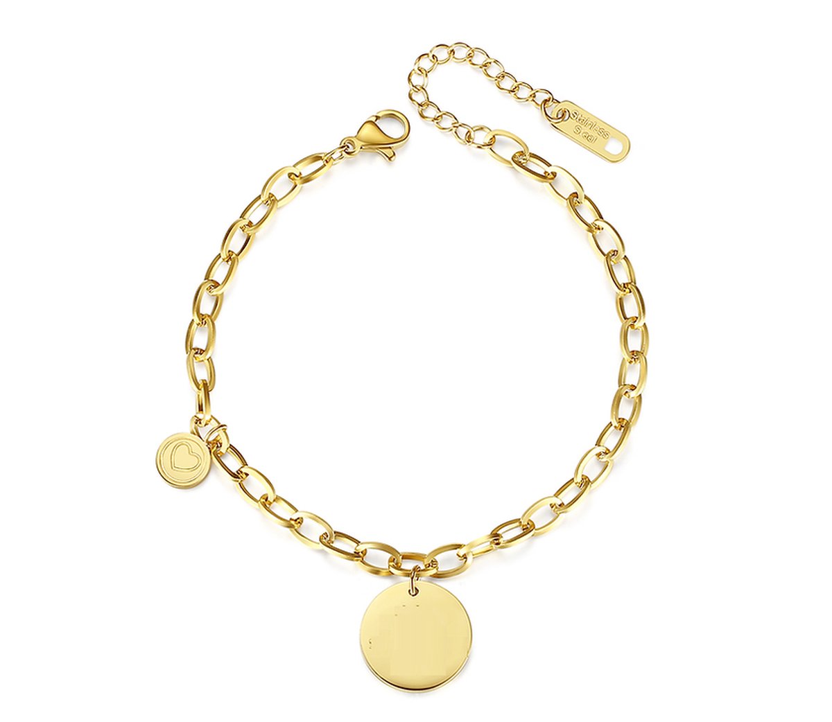 Armband met bedels Zazi Pendant goud verguld - Goudkleurige armbanden met geschenkverpakking van Sophie Siero