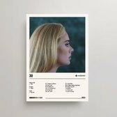 Adele Poster - 30 Album Cover Poster - Adele LP - A3 - Adele Merch - Muziek