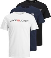 JACK & JONES- JJECORP LOGO TEE SS CREW NECK 3PKMP NOOS - Heren - T-shirt