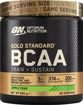 Optimum Nutrition Gold Standard BCAA - Acides Aminés en Poudre - Complément Alimentaire - Pomme Poire - 28 Portions (266 Grammes)