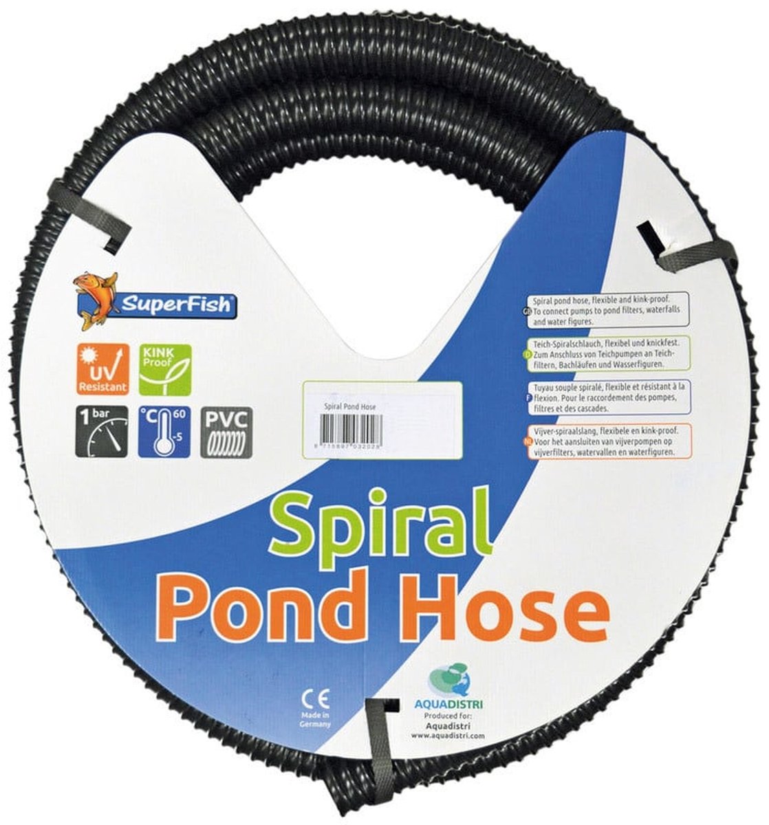 Bol.com Superfish Zwarte Spiraalslang 50 mm / 10 meter aanbieding