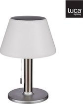 Luca Lighting Solar Tafellamp - 20 x 20 x 28 cm - Wit