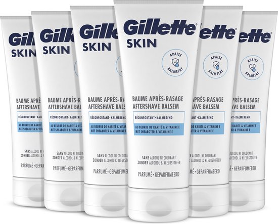 Gillette SKIN - Aftershave Balsem - Ultra Gevoelige Huid - Voordeelverpakking 6 x 100 ml