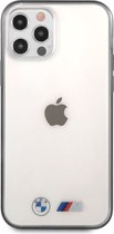 BMW M-Line Metallic Black Edges - Apple iPhone 12 Pro Max (6.7") - Transparant