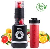 Cindaim Aeitto Persoonlijke blender - voor shakes en smoothies - voor vruchtensap Babyvoeding - Mini-mixer - Frozen Blending - 3 instelbare snelheden - Inclusief Beker - 18oz 350W