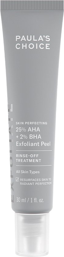 Paula's Choice Skin Perfecting 25% AHA + 2% BHA Exfoliant Peel - Gehydrateerde, Soepele en Glowy huid - 30 ml