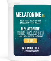 Melatonine.nl - Melatonine 3 mg Time Released - 120 tabletten - Melatonine Time Released Supplementen - voedingssupplement