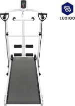 Luxiqo® Fitness Loopband – Inklapbaar – Professionele Loopband – Mechanische Loopband – Met Trekkoord