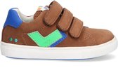 Bunnies JR Laurens Louw Jongens Lage Sneakers - Bruin - Leer - Klittenband