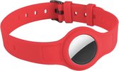 Hondenhalsband Airtag Houder - Rood