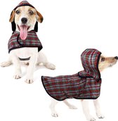 Leerking - Regenjas voor honden - Hondenkleding - Waterdicht - Met capuchon - 30 cm - Limited Edtition