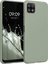 kwmobile telefoonhoesje voor Samsung Galaxy A22 5G - Hoesje voor smartphone - Back cover in grijsgroen