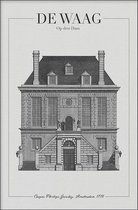 Walljar - De Waag - Muurdecoratie - Poster