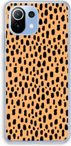 Case Company® - Xiaomi Mi 11 Lite hoesje - Panter - Soft Cover Telefoonhoesje - Bescherming aan alle Kanten en Schermrand