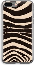 Case Company® - iPhone 8 Plus hoesje - Arizona Zebra - Soft Cover Telefoonhoesje - Bescherming aan alle Kanten en Schermrand