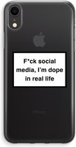 Case Company® - iPhone XR hoesje - I'm dope - Soft Cover Telefoonhoesje - Bescherming aan alle Kanten en Schermrand