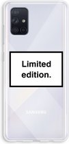Case Company® - Samsung Galaxy A71 hoesje - Limited edition - Soft Cover Telefoonhoesje - Bescherming aan alle Kanten en Schermrand