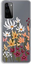 Case Company® - OnePlus 9 Pro hoesje - Painted wildflowers - Soft Cover Telefoonhoesje - Bescherming aan alle Kanten en Schermrand