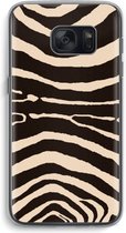 Case Company® - Samsung Galaxy S7 hoesje - Arizona Zebra - Soft Cover Telefoonhoesje - Bescherming aan alle Kanten en Schermrand