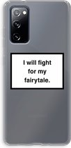 Case Company® - Samsung Galaxy S20 FE / S20 FE 5G hoesje - Fight for my fairytale - Soft Cover Telefoonhoesje - Bescherming aan alle Kanten en Schermrand