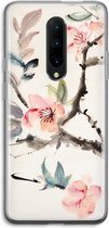 Case Company® - OnePlus 7 Pro hoesje - Japanse bloemen - Soft Cover Telefoonhoesje - Bescherming aan alle Kanten en Schermrand