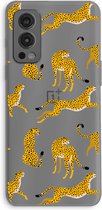 Case Company® - OnePlus Nord 2 5G hoesje - Luipaard - Soft Cover Telefoonhoesje - Bescherming aan alle Kanten en Schermrand