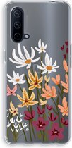 Case Company® - OnePlus Nord CE 5G hoesje - Painted wildflowers - Soft Cover Telefoonhoesje - Bescherming aan alle Kanten en Schermrand