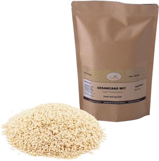 GRAINES DE SÉSAME BLANCHES ÉCORQUÉES - 1000 grammes