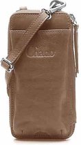 Chabo Bags Fiesta - Telefoontasje - Crossbody - Leer -Beige