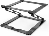 Case2go - Ergonomische Laptop Standaard -  Volledig verstelbaar -  Universele Laptophouder - Aluminium  - Zwart