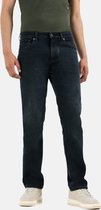 camel active Relaxed Fit 5-Pocket Jeans met lichte used effecten - Maat menswear-33/30 - Dunkelblau