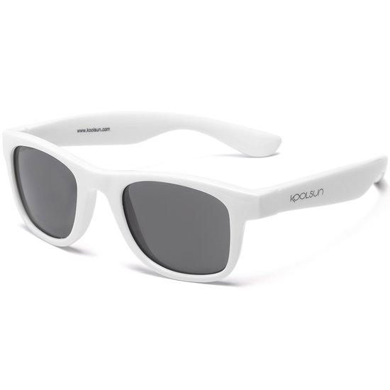 KOOLSUN® Wave - kinder zonnebril - Wit Marshmallow - 3-10 jaar - UV400 Categorie 3